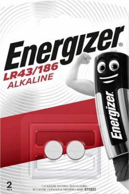 Gombelem, LR43/186, 2 db, ENERGIZER