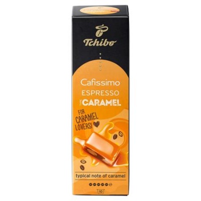 Kávékapszula, 10 db, TCHIBO "Cafissimo Espresso Caramel"