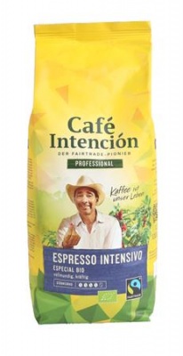 Kávé, pörkölt, szemes, 1000 g, CAFÉ INTENCIÓN "Professional Espresso Intensivo Especial BIO"