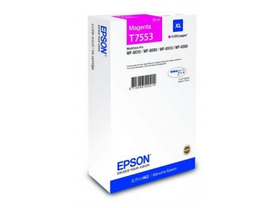 T755340 Tintapatron WF8590, 8510, 8090 nyomtatókhoz, EPSON, magenta, 39ml