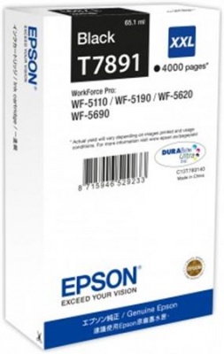 C13T789140 Tintapatron WF-5110DW, WF-5190DW nyomtatóhoz, EPSON, fekete, 4k