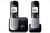 Telefon, vezeték nélküli, telefonpár, PANASONIC "KX-TG6812PDB Duo", fekete